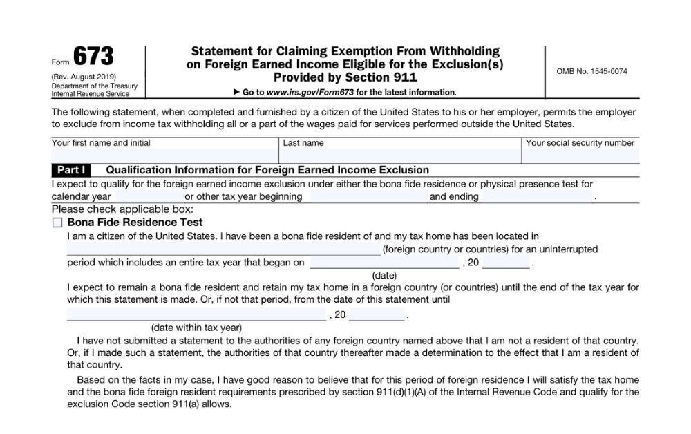 Form 673