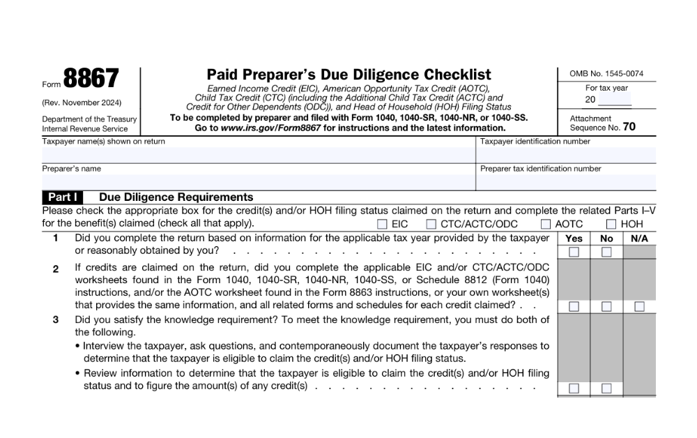 Form 8867