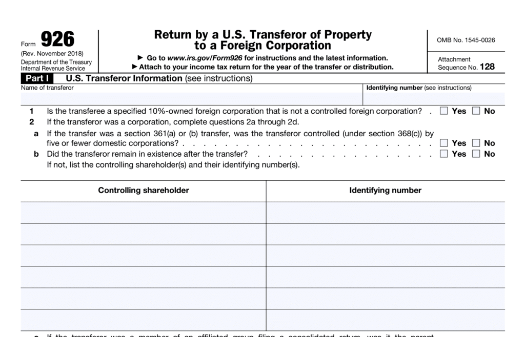 Form 926: Step-by-Step Guide for Accurate Filing